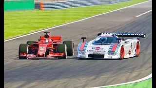 Ferrari F1 2018 vs Lancia LC2 - Monza