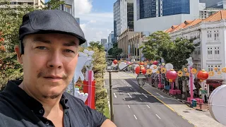 Китайский Новый год в Чайнатаун, Сингапур. Chinese New year in Chinatown Singapore VR 360