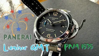 Waffle Dial + GMT!! All you can get in PANERAI Luminor GMT PAM 1535 #panerai #luminor #pam1535 #沛纳海