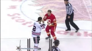 Brandon Bollig vs Tim Jackman Feb 2, 2013