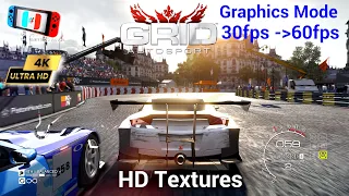 GRID Autosport 4K HD Textures | Unlock 60FPS | Ryujinx 1.1.986 | Switch Gameplay