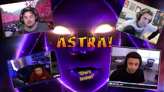 STREAMERS AND PROS REACT TO ASTRA (XQC, TSM MYTH, 100 THIEVES, SENTINELS, NRG & MORE)