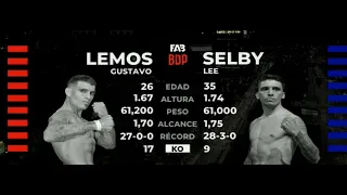 Gustavo Lemos vs Lee Selby