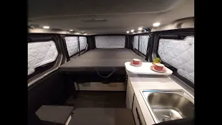 Renault Trafic Campervan, Camper, Kamper 9 osobowy, Łóżko, Zabudowa conversion minibus