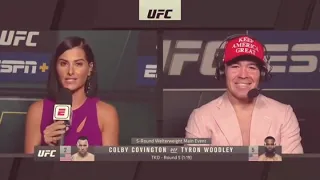 Colby Covington and Kamaru Usman argue ESPN MMA