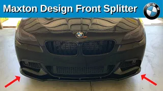 Maxton Design Front Splitter on BMW F10 with M-package | BOND Garage