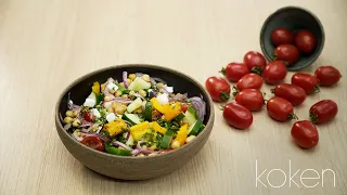 Receita de Salada Mediterrânea de Grão de Bico