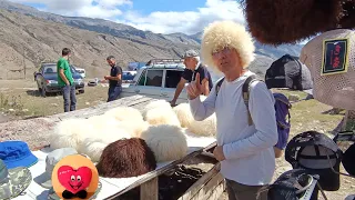 Dagestan. People, villages, crafts. Market in mountain villages