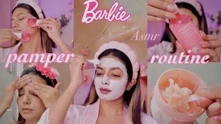 ASMR pamper routine * Barbie edition * #pamperroutine #barbieasmr