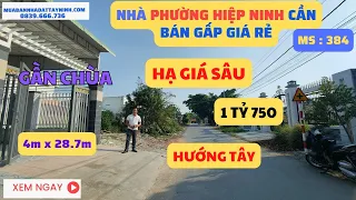 Bán Lỗ Cần Bán Gấp Căn Nhà Phường Hiệp Ninh Giá Siêu Rẻ | Mua Bán Nhà Đất Tây Ninh 384N