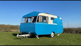 1960 Bluebird Dauphine Vintage Classic Mid Century Caravan Tour