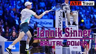 Jannik Sinner 🇮🇹 BRUTAL POWER.