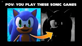 Sonic Becoming Canny to Uncanny (you play these sonic games) + Fan Games)