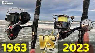 Old-School Antique Fishing Reel vs New High-Tech Reel! (Beach Fishing Reel Showdown)