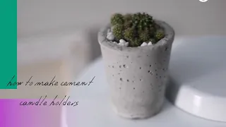 DIY Cement Candle Holder - How to Make Cement Candle Holders | Beautiful and Easy Diy Decor