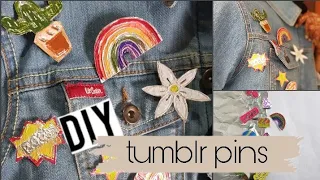 DIY TUMBLR PINS WITHOUT PLASTIC / 3 WAYS /EASY AND AFFORDABLE/ SIBLINGSWORKSPACE