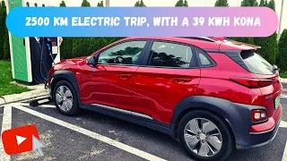 2500 km road trip with the 39 kWh Hyundai Kona Electric, from Hungary to Lithuania (almost) and back