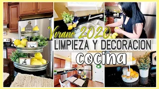 ☀️IDEAS PARA DECORAR COCINA CON LIMONES VERANO 2020🍋Farmhouse 🏡Limpia Conmigo/Limpieza de Cocina