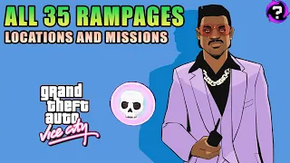 Grand Theft Auto (GTA) Vice City Definitive Edition | All 35 Rampage Locations and Missions