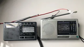 XHDATA D-368 Shortwave Scan on 22m and 19m, Sony SW11 as reference