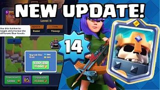 THE CLASH ROYALE UPDATE! NEW RARITY, LEVEL 14, CHAMPIONS AND MORE!