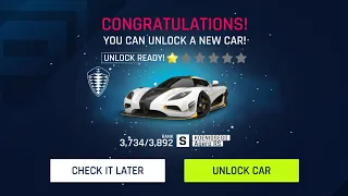 Unlock Koenigsegg Agera RS | Clash Store Car | Asphalt 9