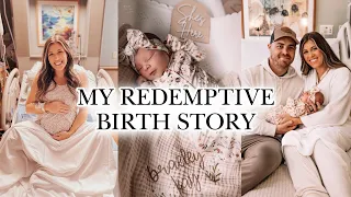 REDEMPTIVE BIRTH STORY 🕊️ | my quick & positive birth & meet our baby!