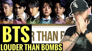 [American Ghostwriter] Reacts to: BTS Louder than bombs Lyrics (방탄소년단 Louder than bombs 가사)- AMAZING