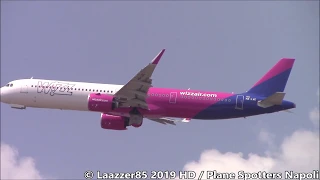 Wizzair A321 NEO vs. JOON A321 / Take Off from Naples Capodichino Airport / HD