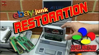 ebay junk restoration, Faulty Nintendo SNES and games