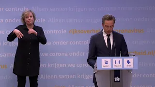 13 april 2021: de integrale persconferentie van premier Rutte en minister De Jonge