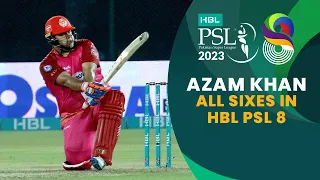 Azam Khan All Sixes in HBL PSL 8 #HBLPSL #SabSitarayHumaray