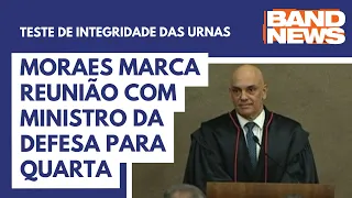 Moraes marca reunião com ministro da Defesa para quarta