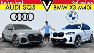 GERMAN BATTLE! -- 2022 BMW X3 M40i vs. Audi SQ5: Comparison