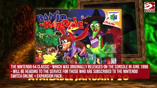 Banjo-Kazooie heading to Nintendo Switch Online