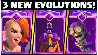 3 NEW EVOLUTIONS COMING TO CLASH ROYALE!