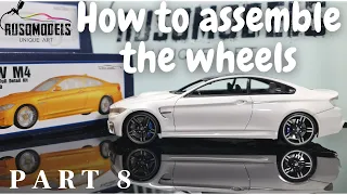 bmw m4 alpha model part 8 how install the wheels