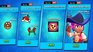 🎁🎁ALL BRAWLIDAYS FREEBIE GIFTS! Day 1 to Day 15