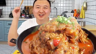 The Most Special Spicy Fascial Beef Hot Pot, So Satisfied! | Homemade Recipe | Mukbang Eating