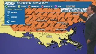 New Orleans Weather: Severe storms expected Wednesday