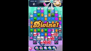 Candy Crush Saga Level 2552 Get Sugar Stars, 18 Moves Completed