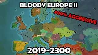 AOC2: Bloody Europe II 2019-2300 And 400% Aggressive AI Only Timelapse