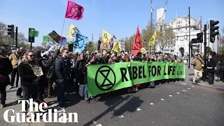 Extinction Rebellion activists cause disruption across London in climate change protests