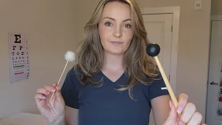 ASMR 40 Minute Cranial Nerve Exam with Sensory Testing for people who need sleep 😴