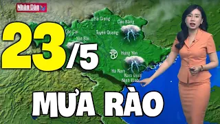 Dự báo thời tiết hôm nay và ngày mai 23/5 | Dự báo thời tiết đêm nay mới nhất