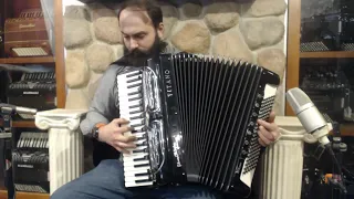 6667 - Black Titano Palmer Converter Virtuoso Piano Accordion LMMH 41 120 $3999