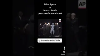 Mike Tyson vs Lennox Lewis press conference fight