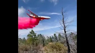 Avión 🔥 Apagando Fuego en Arteaga #Phoschek #incendio #avion  #fire  #trending  #viral  #mountains