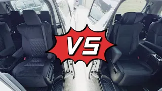 Pilot Seat ZG vs non-Pilot Seat Z [Toyota Vellfire]