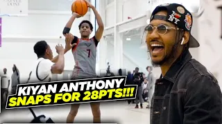 Kiyan Anthony BEST EYBL GAME YET!! Goes Off For 28Pts in Front of Melo